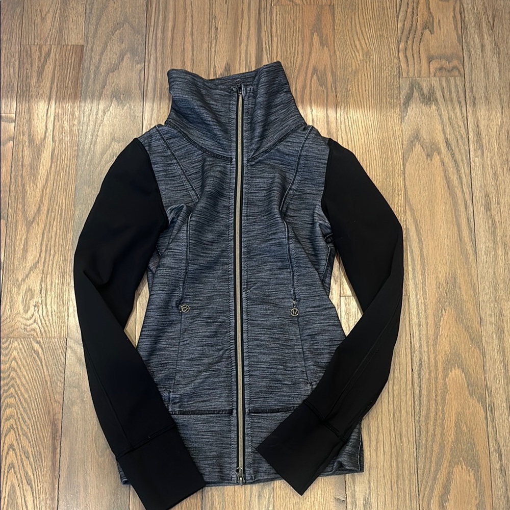 Lululemon Gray and Black Turtleneck Jacket